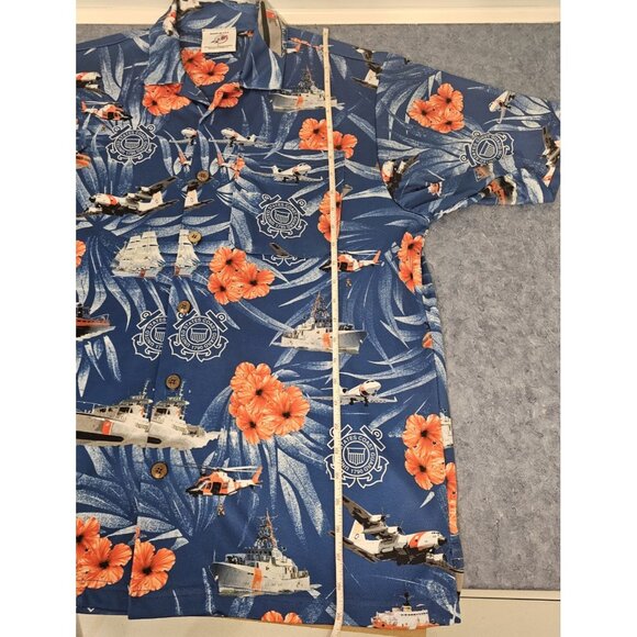 American Excellence Coast Guard High Tide Hawaiian Shirt - Picture 7 of 11